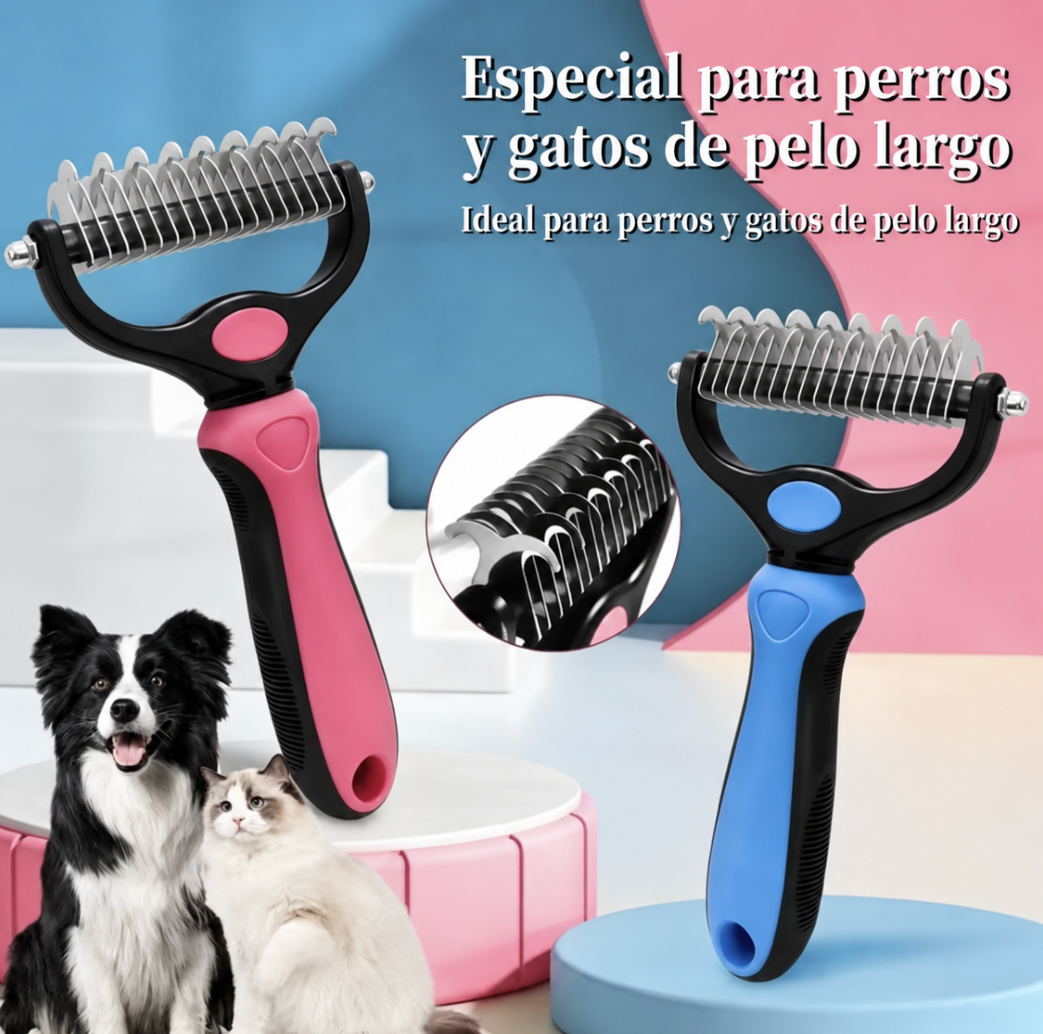 Cepillo Eliminador de Pelo para Mascotas